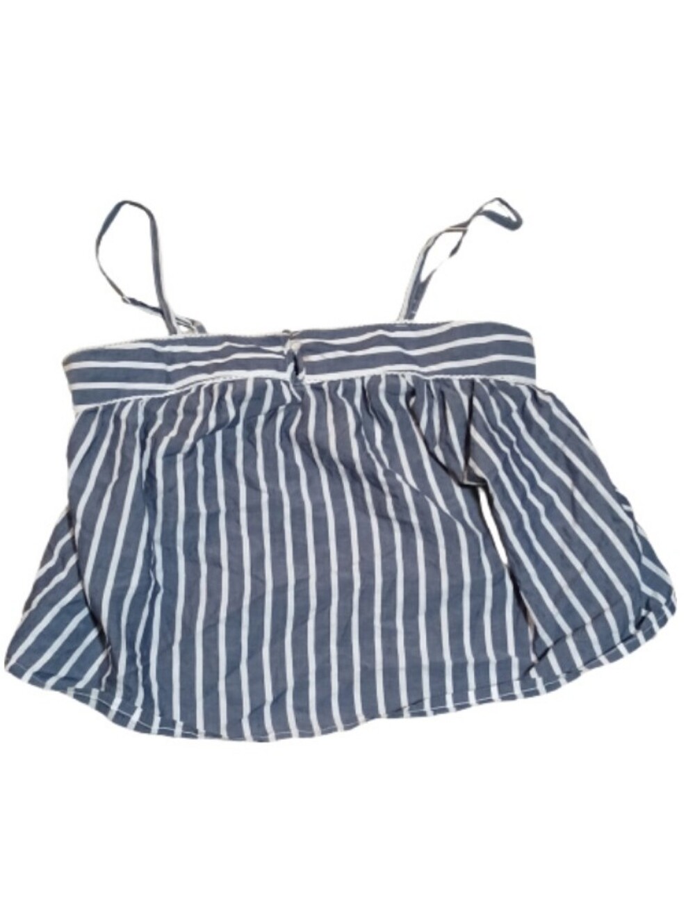 Old Navy Navy and White Striped Top Size Medium